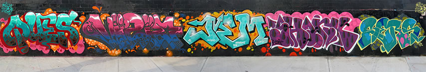Ques, Vizie, Jem, Shank (Dmote) and Sers - The Dark Roses United - Brooklyn NY. USA 31. December 2014